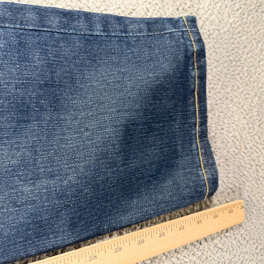 True Religion Jeans Mens 32x34 Blue‎ Cotton Denim Straight Workwear Faded Travel